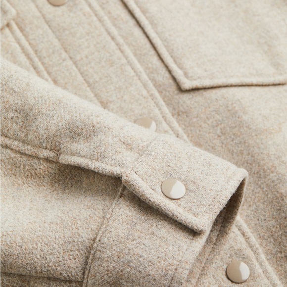 NWT H&M wool blend shirt jacket - Picture 6 of 7